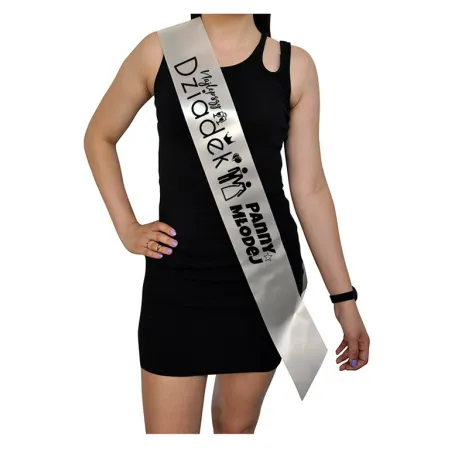 Szarfa ECRU Ślub Najlepszy Dziadek Panny Młodej